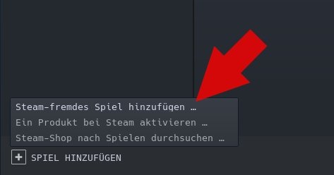 Steam Deck Desktop-Mode Steam-fremdes Spiel q_giga