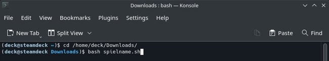 Steam Deck SH-Datei installieren bash Konsole q_giga