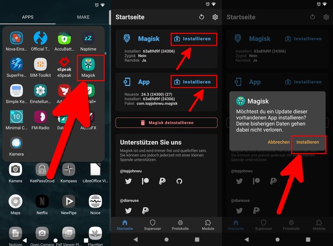 Die App Magisk verwaltet euren Root-Zugriff. (Bildquelle: GIGA)