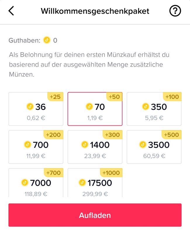 TikTok Geschenke kaufen