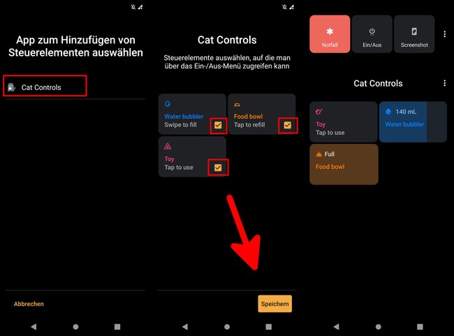 Aktiviert die „Cat Controls“ und lockt damit eine Katze an. (Bildquelle: GIGA)