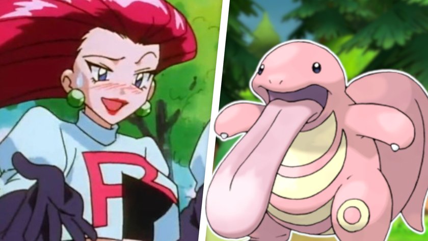 Zu sehen sind Jesse und Schlurp aus der Pokémon-Serie.