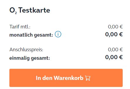 o2 Testkarte