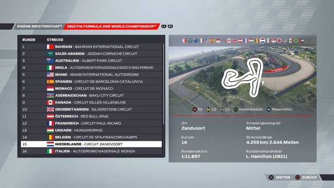 Setup für Niederlande in F1 22 (Quelle: Screenshot GIGA).