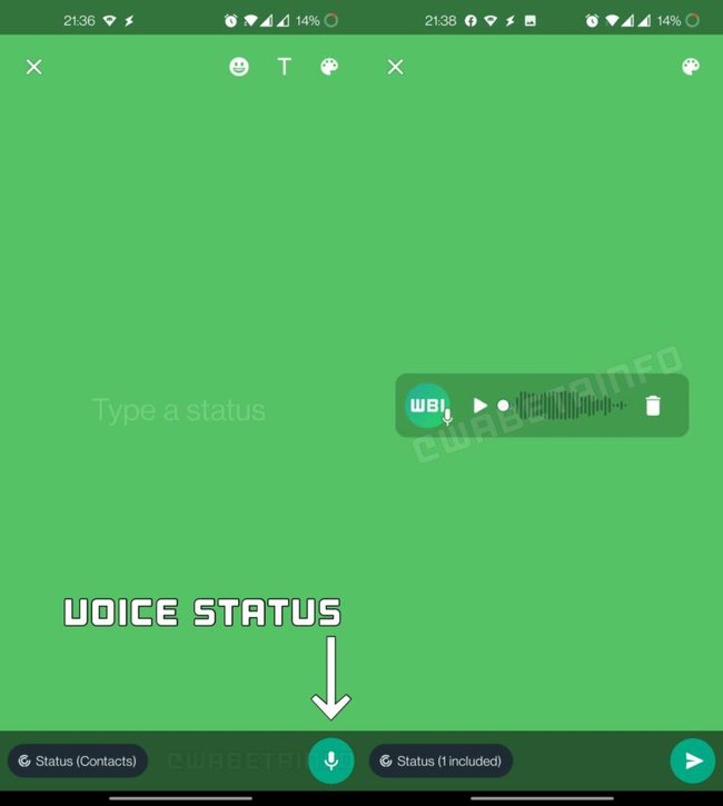 WhatsApp Sprach Status