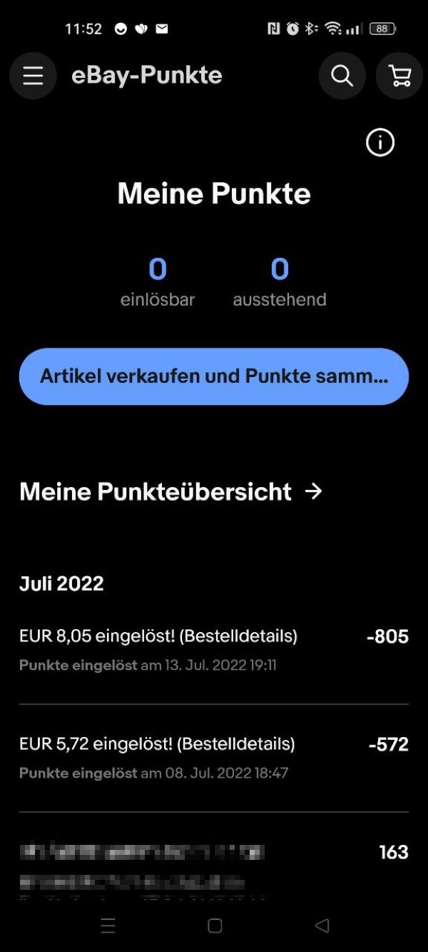 Ebay Punkte