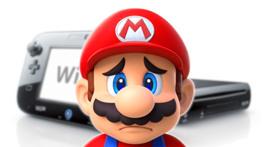 Trauriger Super Mario und die Wii U
