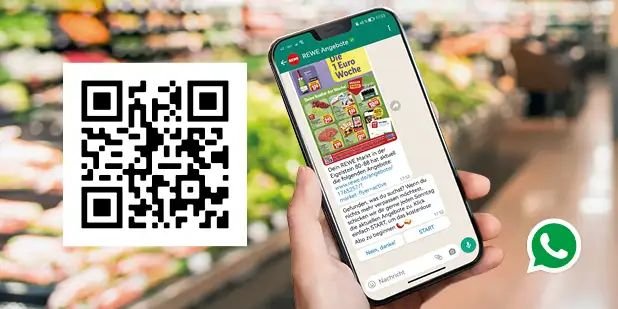 WhatsApp-Anmeldungs-Code für den Rewe Prospekt