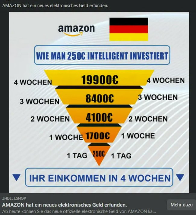 Amazon Fake Kryptowährung