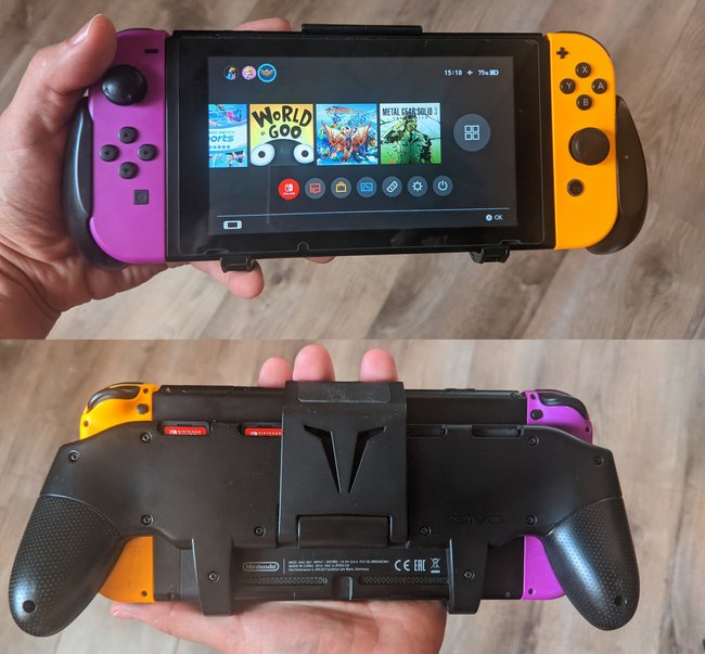 Eine meiner besten Entscheidungen: Ein Grip für die Switch. (Bildquelle: GIGA)