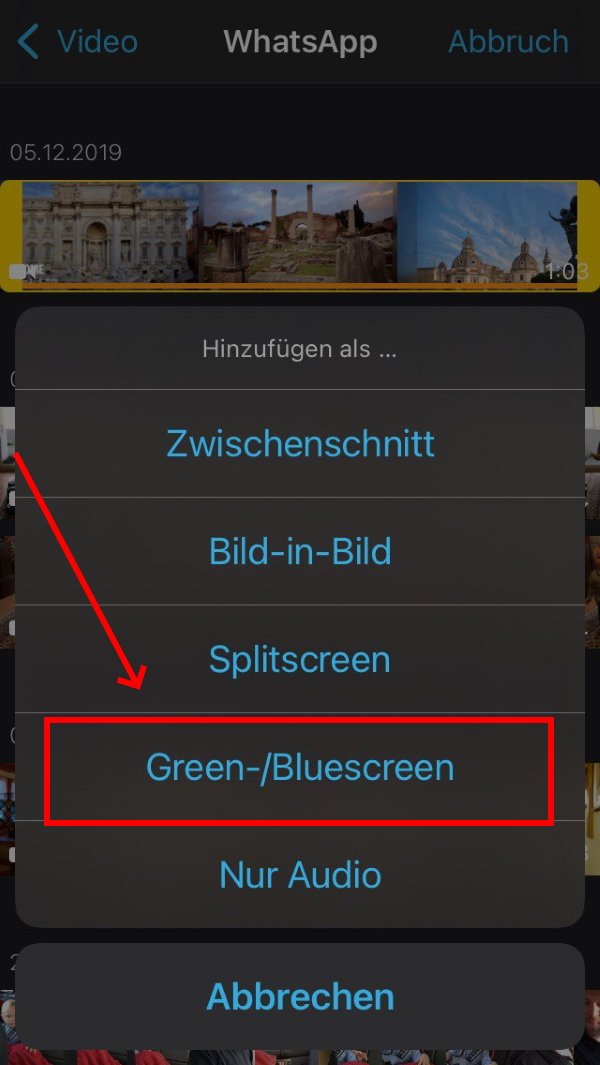 iMovie Green Screen