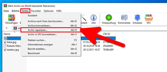 Hier repariert ihr ZIP- und RAR-Dateien. (Bildquelle: GIGA)