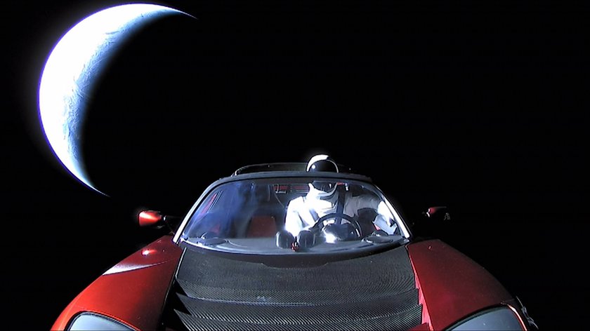 tesla roadster elon musk mars space x