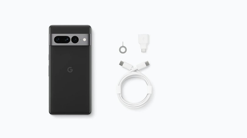 Der Lieferumfang des Pixel 7 beziehungsweise 7 Pro. (Bildquelle: GIGA)