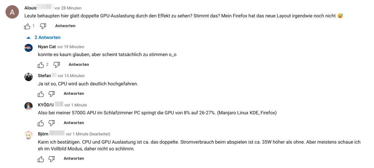 YouTube KinoHintergrund­beleuchtung in Videos deaktivieren