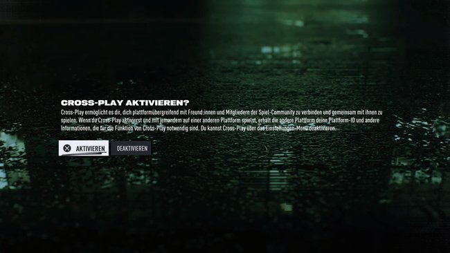 Ob ihr Crossplay aktivieren wollt, werdet ihr direkt zu Beginn von Need for Speed Unbound gefragt. (Bildquelle: Screenshot GIGA)