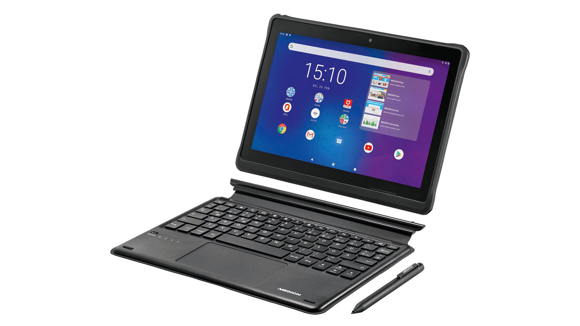 Aldi verkauft heute neues Android-Tablet mit LTE, Stift und Tastatur ...