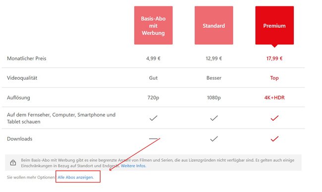 Netflix Basis Abo