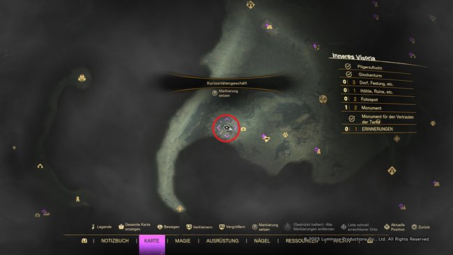 Hier findet ihr das Kuriositätengeschäft in Forspoken. (Bildquelle: Screenshot GIGA)