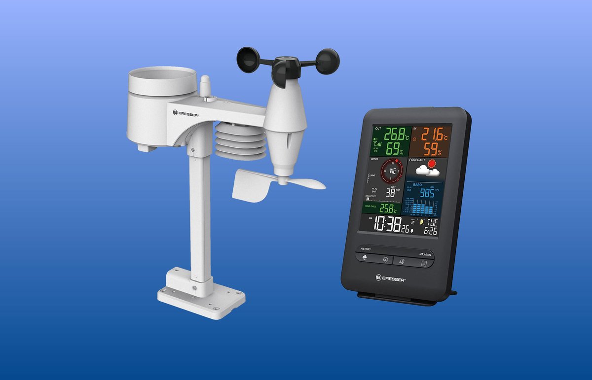 Amazon sells smart weather stations with large color displays much