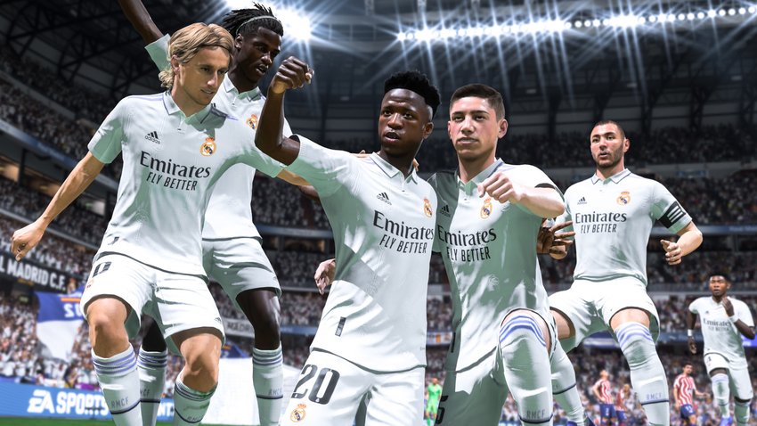 Real Madrid players in FIFA 23.