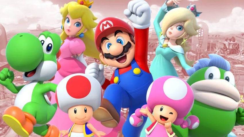 Characters from the Super Mario universe.