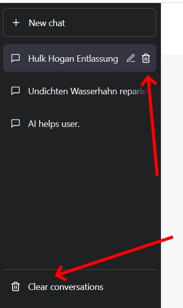 chatgpt-loeschen