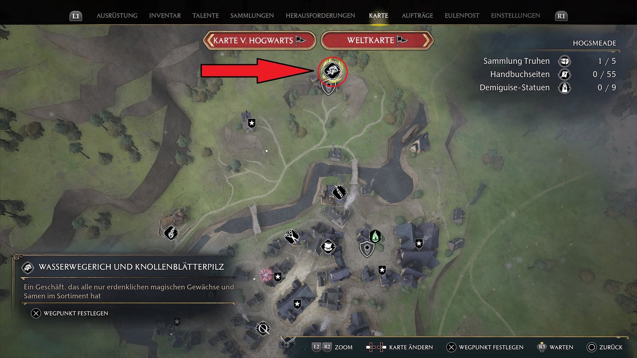 Hogwarts Legacy Venemosa Tentacula und Alraune finden