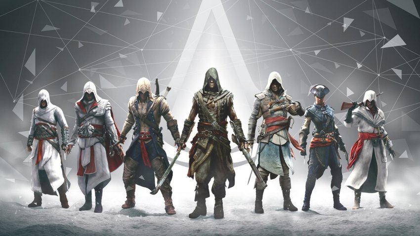 Charaktere aus Assassin's Creed.