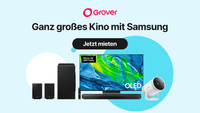 Samsung 4K-TV für unter 30 €: So einfach mietet ihr euch euer Heimkino