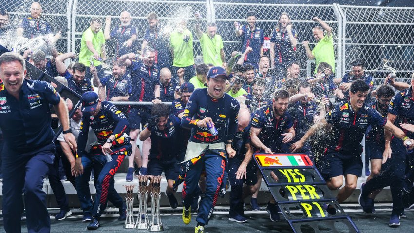 Joy at Red Bull after victory in Jeddah