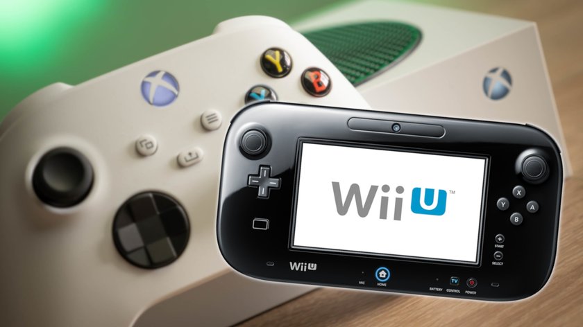 Das Bild zeigt einen Xbox Controller und die Wii U