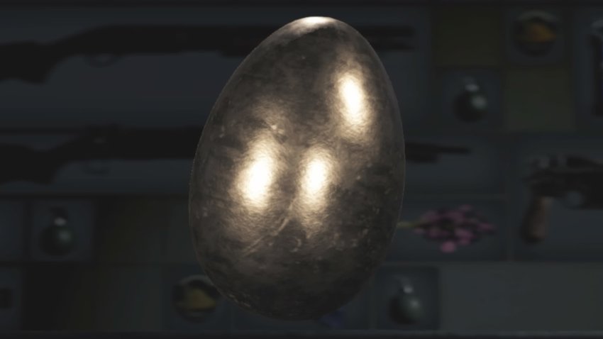 We show you the location of the golden chicken egg in Resident Evil 4 Remake (Source: Screenshot GIGA).