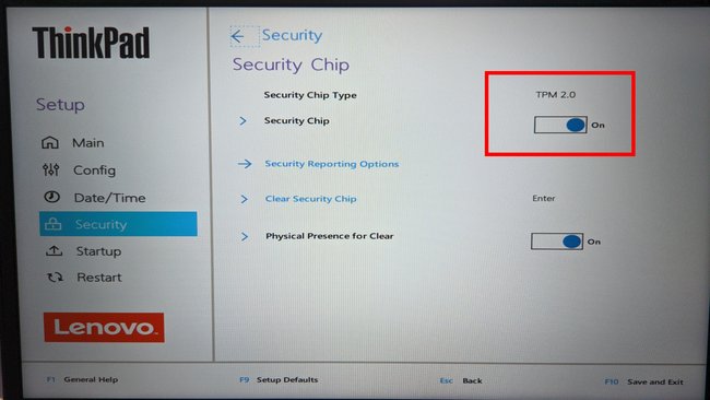 Hier ist TPM 2.0 im UEFI-BIOS aktiviert. Bildquelle: GIGA