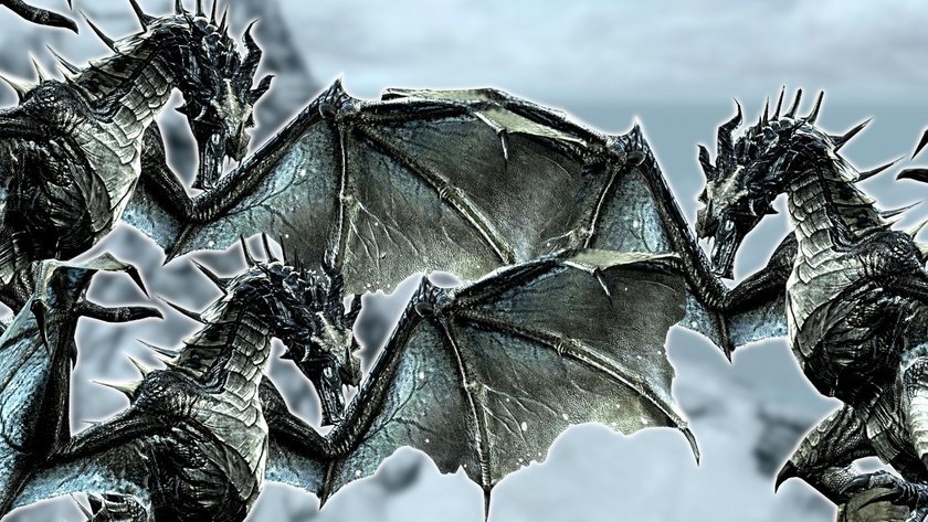 Das Bild zeigt Skyrim aus Drachen