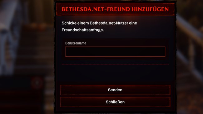 Bethesda-Freundschaftsanfrage in Redfall