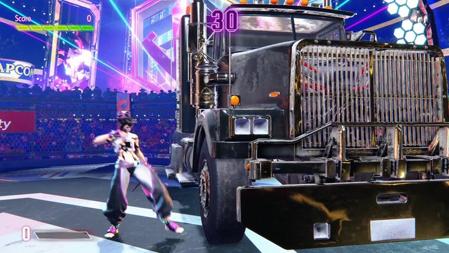 Trucks dürfen im Arcade-Modus natürlich auch wieder zu Klump gehauen werden (Quelle: Screenshot GIGA).
