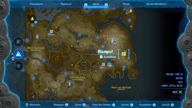 Die Karte zeigt euch den Fundort der Barbarenhose. (Bildquelle: Screenshot GIGA)