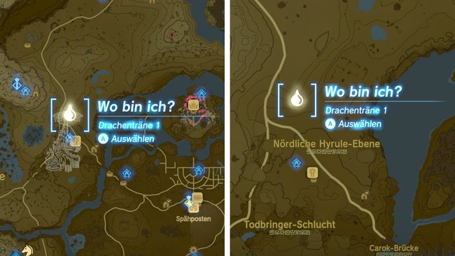 Fundort der Drachenträne #1 in Zelda: Tears of the Kingdom. (Bildquelle: Screenshot GIGA)