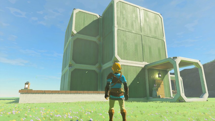 In Zelda: Tears of the Kingdom könnt ihr euch ein eigenes Haus bauen. (Bildquelle: Screenshot GIGA)