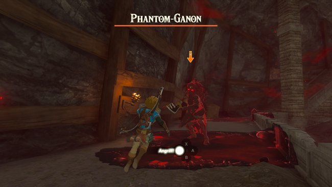 Nachdem ihr die Angriffe beobachtet habt, sollte es euch nicht mehr schwerfallen, Phantom-Ganon auszuweichen. (Bildquelle: Screenshot GIGA)
