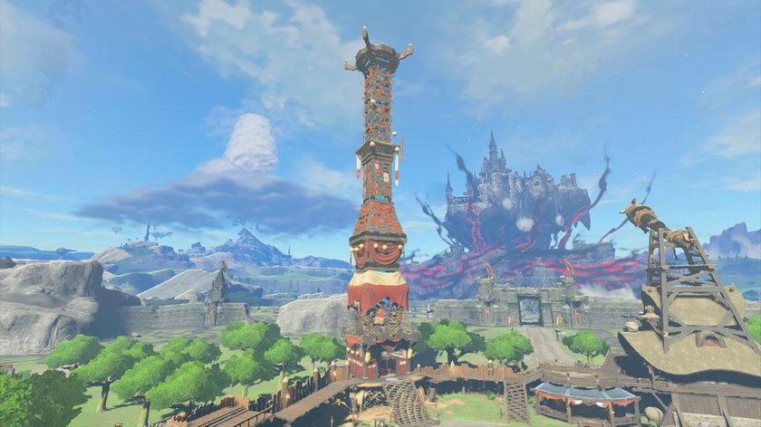 15 solcher Türme könnt ihr in Zelda: Breath of the Wild entdecken. (Bildquelle: Screenshot GIGA)