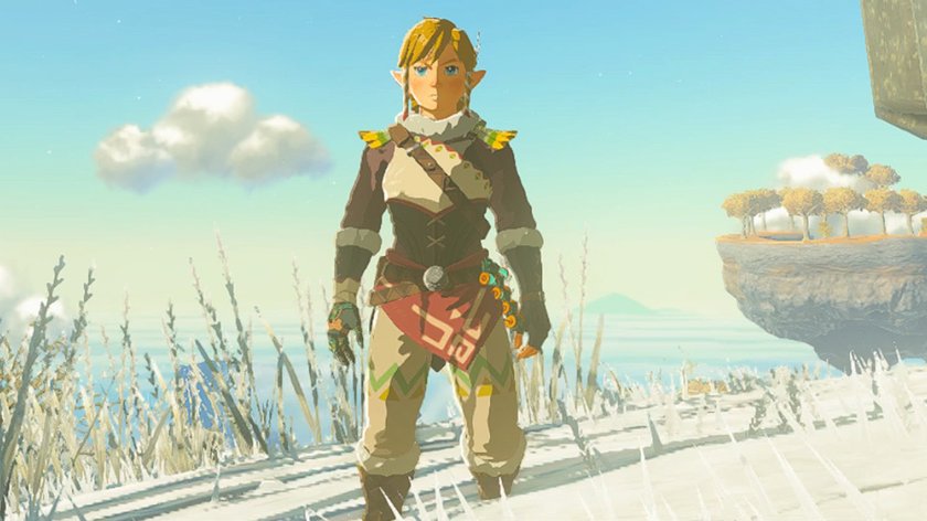 Um euch vor der Kälte in Zelda: Tears of the Kingdom zu schützen, braucht ihr Winterkleidung. (Bildquelle: Screenshot GIGA)