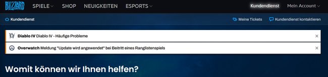 Activision Blizzard Batle.net Down Kundendienst Info