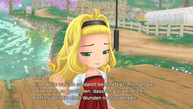 Molly erinnert sich in Story of Seasons: A Wonderful Life an ihre Vergangenheit