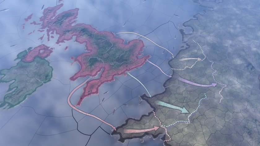 Das Bild zeigt einen Screenshot aus Hearts of Iron 4