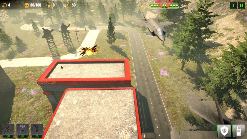 Das Bild zeigt einen Screenshot aus Urban War Defense