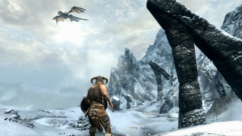 Das Bild zeigt einen Screenshot aus Skyrim