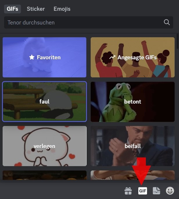 Discord GIF-Funktion