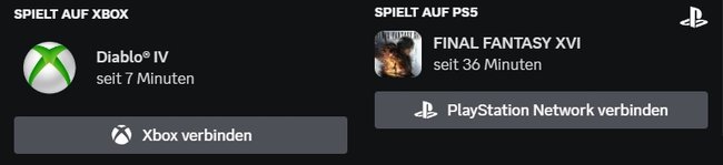 Discord Spiel anzeigen Xbox und PlayStation